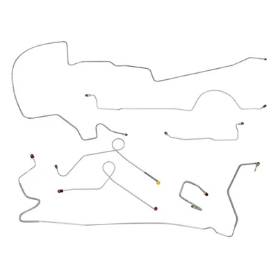 1973 Plymouth Duster Valiant Complete Power Disc Brake Line Set Kit Stainless - Image 1 of 4