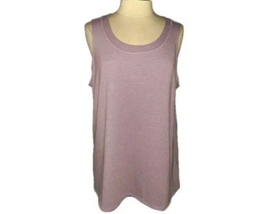 ЛОГОТИП Lori Goldstein размер PXL Майка фиолетовый Hi низкий кромки без рукавов французский махровый - Изображение 1 из 4