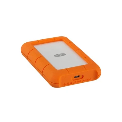 LACIE Rugged USB-C Festplatte, 5 TB HDD, 2,5 Zoll, extern, Silber/Orange - Bild 1 von 3