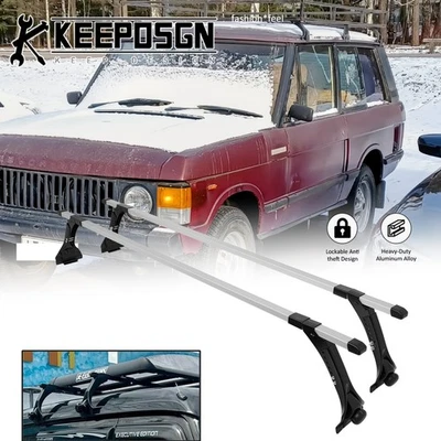 For Land Rover Range Rover Van Cargo Carriers Roof Rack Cross Bars Adjustable - Image 1 of 4