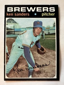 Mid-Grade 1971 Topps #116 - Milwaukee Brewers RHP Ken Sanders 71092 - Bild 1 von 2
