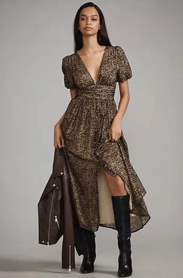 Anthropologie The Katerina Button-Front Dress Velvet Edition Size 4P Petite NWT - Image 1 of 4