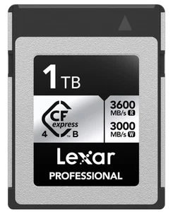 Lexar 1TB Professional CFexpress Type B Silver 4.0 Memory Card 3600MB/s - Picture 1 of 1