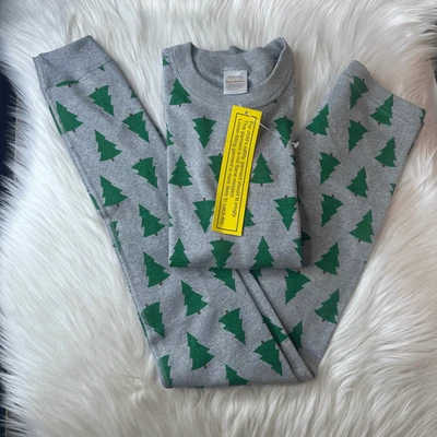 Hanna Andersson Tannenbaum Long John Christmas Tree Pajama Set Size 10 - Image 1 of 4