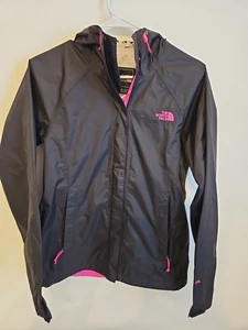 The North Face Damen Regenjacke schwarz pink mit Kapuze HyVent 2,5L Gr. S Small - Bild 1 von 6