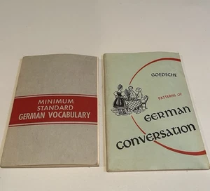 German Language Leerning Books Soft Cover Vocabulary Conversation Vtg - Picture 1 of 9