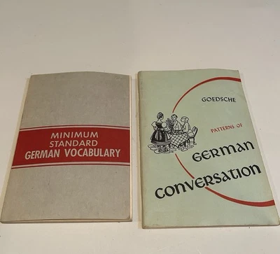 German Language Leerning Books Soft Cover Vocabulary Conversation Vtg - Image 1 of 4