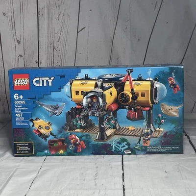 LEGO City Ocean Exploration Base Playset 60265 with Submarine 5 Minifigs - Image 1 of 4