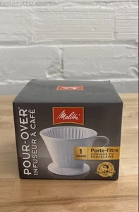 Melitta 1 Tasse Porzellan Pour-Over Kaffeemaschine. - Bild 1 von 7