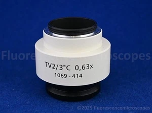 Adaptador de cámara 0,63x montaje en C TV2/3"C para microscopio Zeiss P/N 1069-414 - Imagen 1 de 1