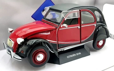 Solido 1/18 Scale S1805013 - 1982 Citroen 2CV6 Charleston - Black/Burgundy - Image 1 of 4