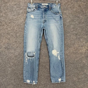 Mother Superior Tomcat Jeans Womens 27 Distressed Confession Blue Denim Pants - Picture 1 of 16