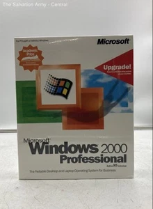 Microsoft Windows 2000 Professional Upgrade Academic Operating System For PC - Picture 1 of 5
