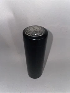 Stunning 19th Century Victorian Silver? Topped Dark Ebony Pin Holder 9x2.75cm - Picture 1 of 12