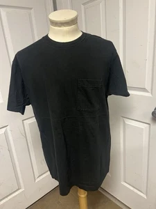 T-SHIRT VINTAGE BIANCA PUNTO SINGOLO NERA TAGLIA XXL 50-52 UNA TASCA BVD - #5 - Foto 1 di 15