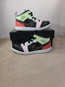 Nike Air Jordan Retro 1 Mid SE Glow in the Dark AV5172-076 Größe 10C - Bild 1 von 9