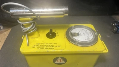 De colección Defensa Civil Victoreen CDV-700 Modelo 6B Geiger Contador Aguja Movimientos Foto 1 de 4