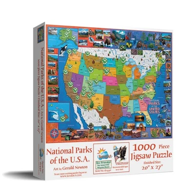 SunsOut National Parks of the USA 1000 pc Jigsaw Puzzle - Image 1 of 4
