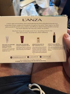 Lanza Set Shampoo Trauma Treatment Lustrous Shine Spray Healing oil Travel - Picture 1 of 4