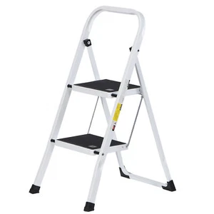 2 Step Ladder with Anti-Slip Sturdy Pedal Convenient Handgrip for Home Kitchen - Picture 1 of 14