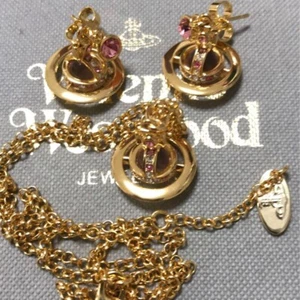 Vivienne Westwood Petite Ove Roségold Halskette Ohrringe Set ohne Box Zug - Bild 1 von 4