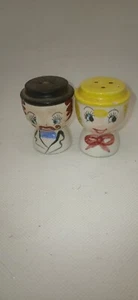 Vtg Anthropomorphic VICTORIAN COUPLE Salt & Pepper Shakers Menschik-Goldman MCM - Picture 1 of 3