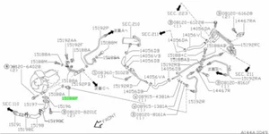 Tubo de agua ojo de perno para: Nissan Skyline R32 GTR BNR32 89-94 - Imagen 1 de 1