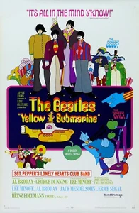THE BEATLES YELLOW SUBMARINE ROLLED 27X40 MOVIE POSTER 1968 Mccartney Lennon - Picture 1 of 1