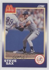 1990 Score McDonald's Steve Sax #22