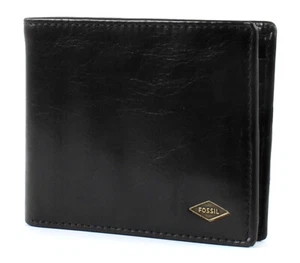 FOSSIL Ryan Bifold with Flip ID RFID Geldbörse Black Schwarz Neu - Bild 1 von 4