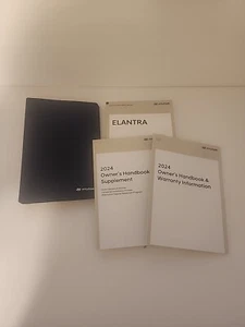 2024 Hyundai Elantra Owners Manual w/ Case & Supplements FREE SHIPPING!! - Picture 1 of 3
