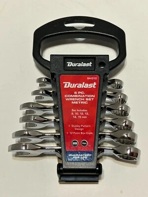 Duralast Metric Stubby Combination Wrench Set 6 Piece # 64-010 - Image 1 of 4