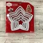WM Christmas Kitchen Supply -  Large Stacking Stars for Tree Cookie Cutters