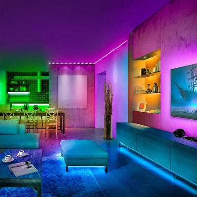 Tira De Luces 300 LED 5M RGB 16.4 FT Tiras Luz Para Decoracion Habitacion Cuarto - Image 1 of 4