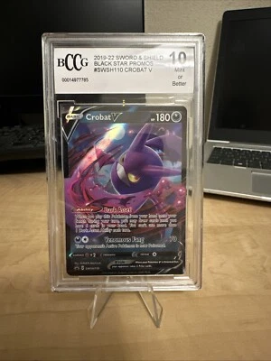 Crobat V SWSH110 SWSH: Sword & Shield Promo Cards Holo BCCG 10 Mint Or Better - Image 1 of 2