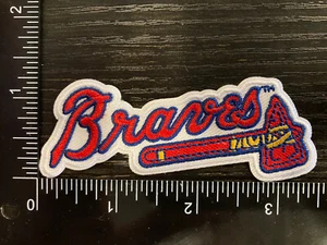 ATLANTA BRAVES EMBROIDERED IRON ON PATCH MLB BASEBALL - Picture 1 of 1