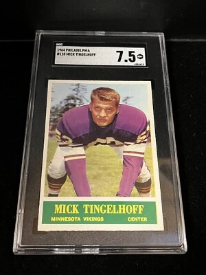 Mick Tingelhoff 1964 Philadelphia #110 RC HOF SGC 7.5 Minnesota Vikings HOF - Image 1 of 4