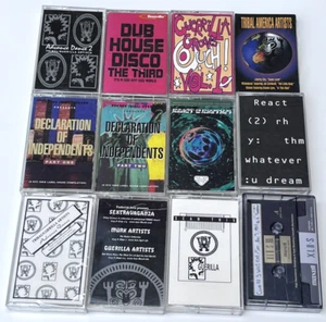 IRS Tribal America Guerilla Records Cassette Tape Lot Progressive House Rave Dub - Picture 1 of 10