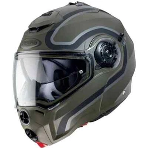 Caberg Droid Motorcycle Helmet Pure Matt Green flip Small - Picture 1 of 1