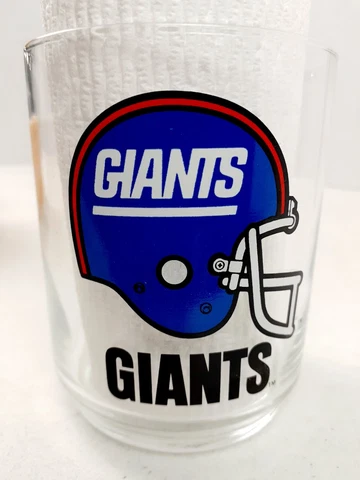 New York Giants NFL Vintage 12 0z Drinking Glass 4" Tumbler 1022 Cover