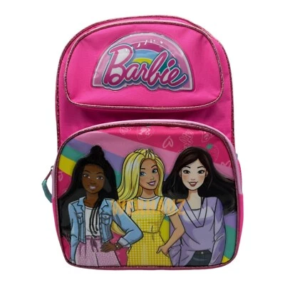 Mochila escolar grande Barbie con amigos 16" Foto 1 de 3