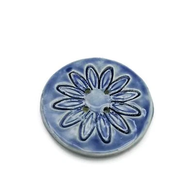 1Pc 60 mm Large Handmade Sewing Buttons, Decorative Flower for Crafts, Coats - Image 1 of 4