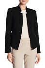 New Women's Clothing Ellen Tracy Size 4 Notch Accents Inverted Rever Jacket Coat