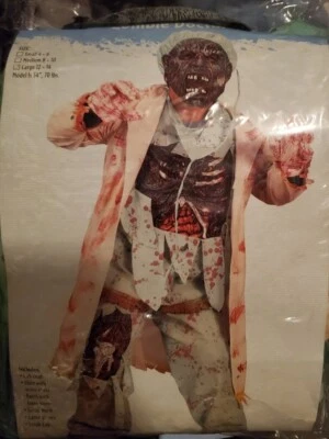 Disfraz de Doctor Zombi Niños Talla L Grande Incluye 6 Piezas Sin Guantes de Látex Halloween Foto 1 de 3