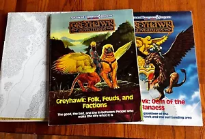Greyhawk D&D Books original AD&D Game Setting Books w/3 Maps and inserts VG+ - Picture 1 of 7