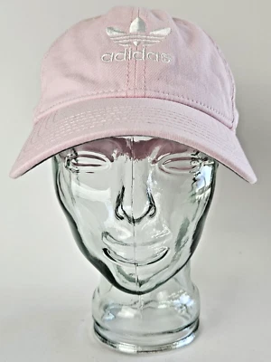 NUEVO Adidas Originales Relajado ~ Correa Ajustable ~ Gorra/Sombrero ~ Rosa con Logotipos Blancos Foto 1 de 4