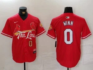 Men's St. Louis Cardinals #0 Masyn Winn- 2024 City Connect Limited Player Jersey - Picture 1 of 1