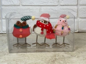 Target Wondershop Featherly Friends 3er Pack Mini Weihnachtsstoff Vögel 2023 Neu - Bild 1 von 17