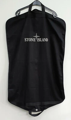 STONE ISLAND Kleidersack schwarz, Kleiderhülle 109x64 cm, Baumwollgemisch, NEU! - Bild 1 von 2