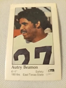 1979 AUTRY BEAMON DOMINO'S COCA COLA NFL CARD SEATTLE SEAHAWKS EAST TEXAS ST - Bild 1 von 2